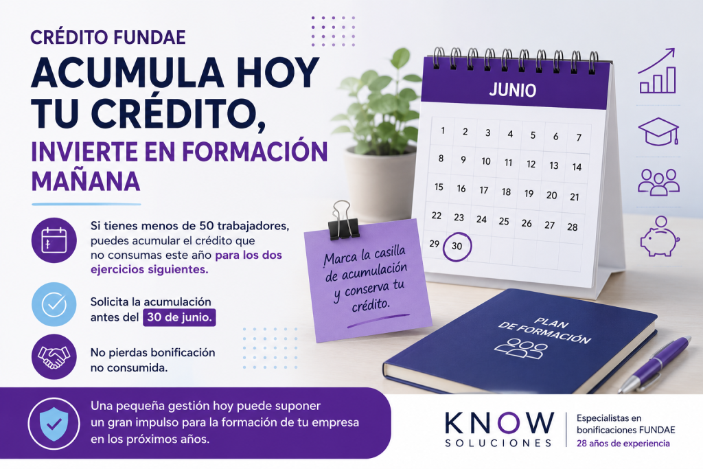 acumular crédito fundae
